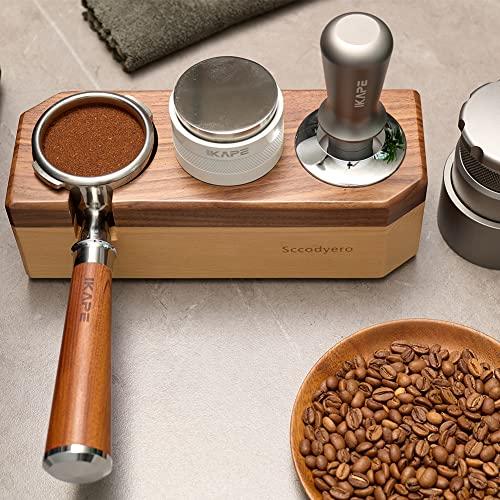 Tamping Station Wood Tamper Station Espresso Tamper Stand Anti